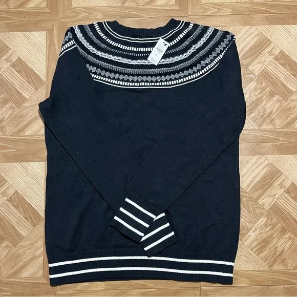 Talbots FAIR ISLE CREWNECK SWEATER small - Picture 5 of 7